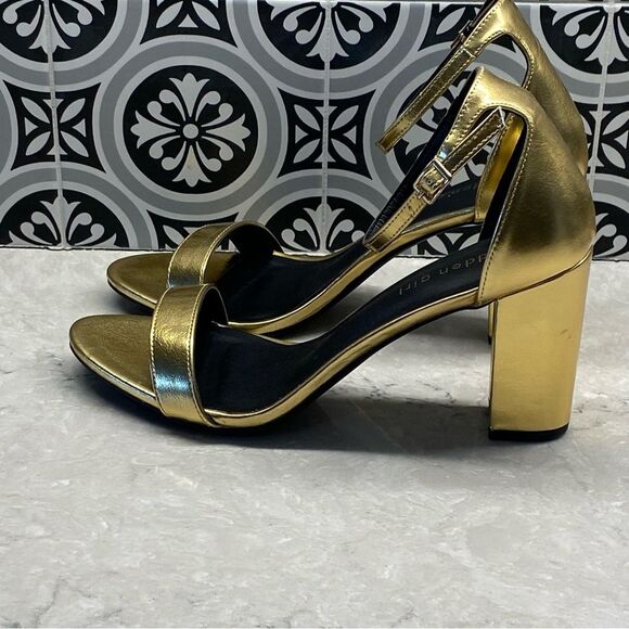 Madden Girl Women's Beella Heeled Sandal Gold 10 NEW - Picture 3 of 12